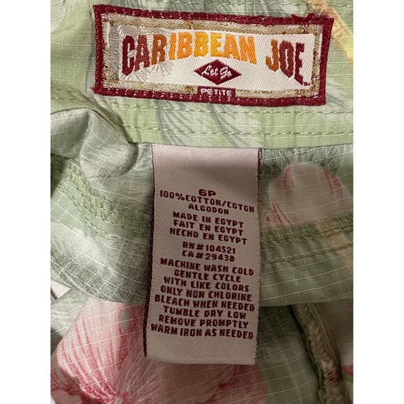 Caribbean Joe Women's Petite Floral Capris 6P - Picture 8 of 11